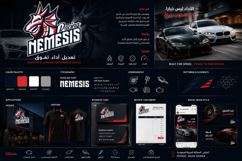 NEMESIS Racing Performance Garage Brand Identity
